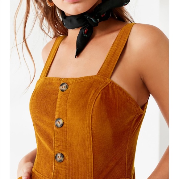 UO Corduroy Dungaree Jumpsuit - Picture 4 of 7